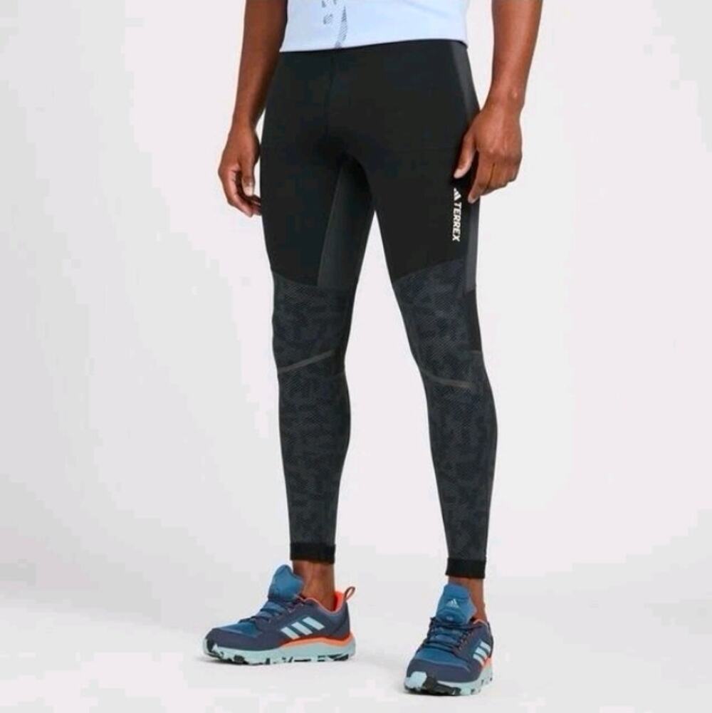 MSRP $100 Adidas TERREX Agravic Trail Running Tights Men’s XL